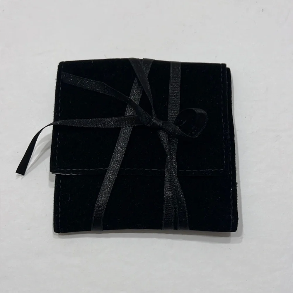 Thierry Mugler Black and Silver jewelry pouch